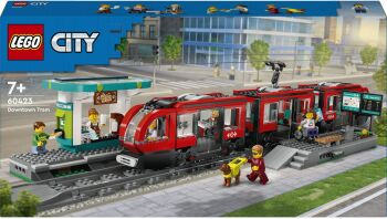 LEGO® City Downtown Streetcar & Station (60423)