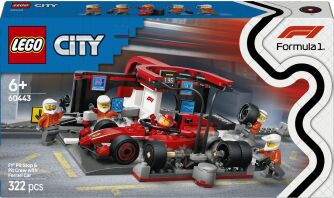 LEGO® City F1 Pit Stop & Pit Crew With Ferrari Car (60443)