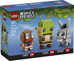 LEGO® Brickheadz Shrek, Donkey & Gingy Figures (40923)