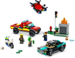 LEGO City Fire Rescue & Police Chase (60319)