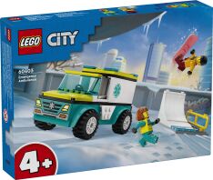 LEGO City Emergency Ambulance & Snowboarder (60403)