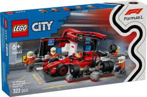 LEGO City F1 Pit Stop & Pit Crew With Ferrari Car (60443)