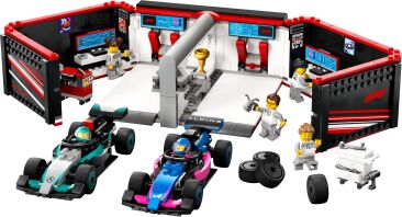 LEGO City F1 Garage & Mercedes-AMG & Alpine Cars (60444)