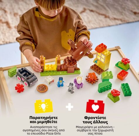LEGO® DUPLO® Bluey Pizza Girls With Muffin And Bluey (10469) (3)
