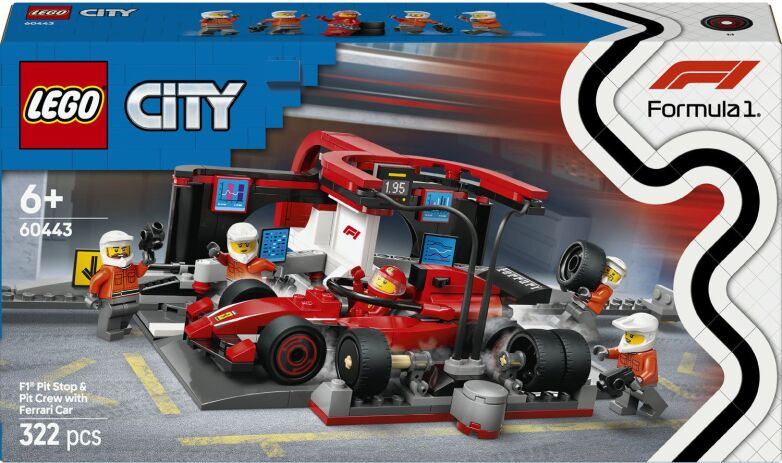 LEGO® City F1 Pit Stop & Pit Crew With Ferrari Car (60443) (0)
