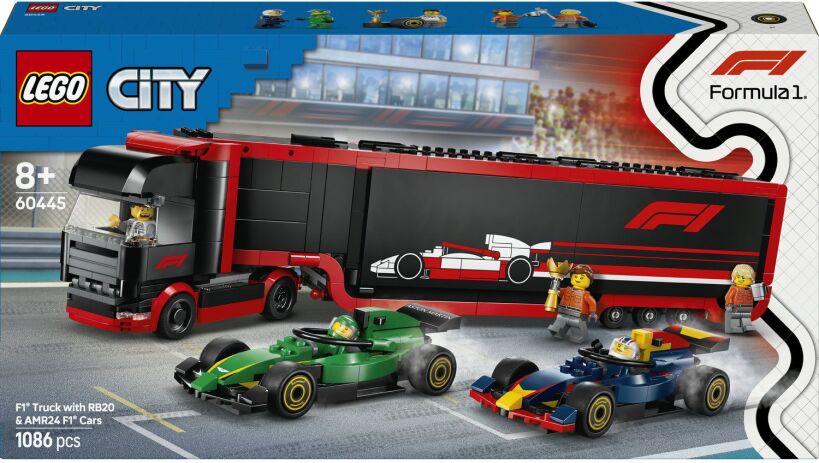 LEGO® City F1 Truck With RB20 & AMR24 F1 Cars (60445) (0)