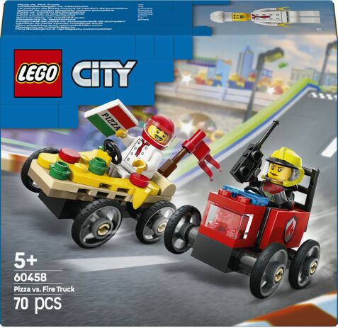 LEGO® City Pizza vs. Fire Truck Race Car (60458) (0)