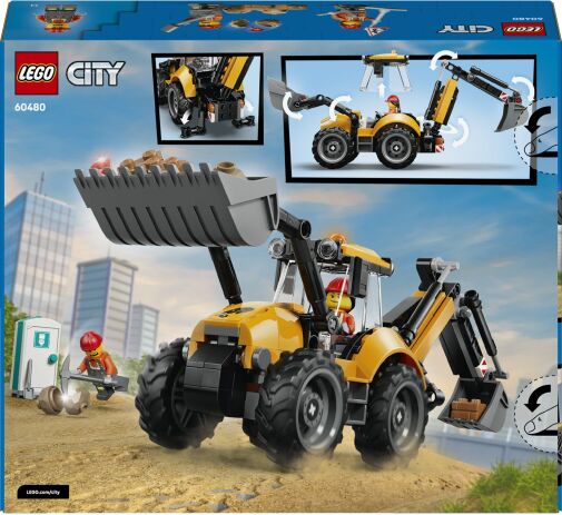 LEGO® City Yellow Backhoe Loader (60480) (8)