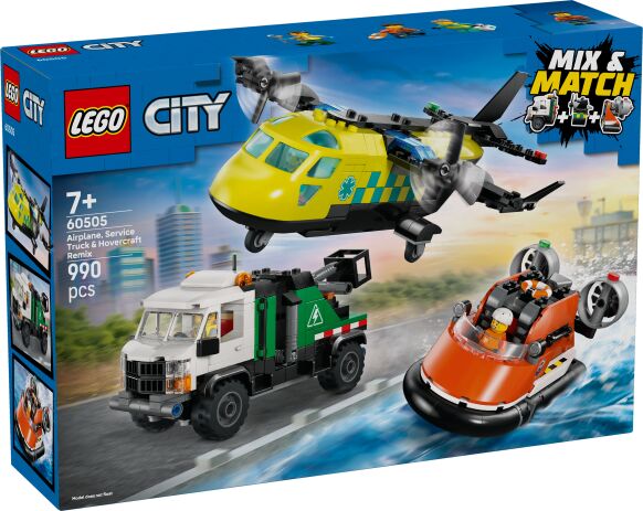 LEGO City Airplane, Service Truck & Hovercraft Remix (60505) (0)