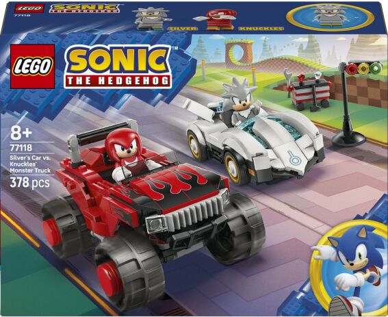 LEGO® Sonic The Hedgehog Silver's Car vs. Knuckles' Monster Truck (77118) (0)