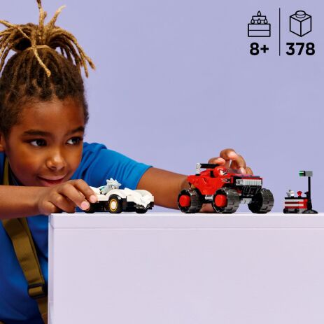 LEGO® Sonic The Hedgehog Silver's Car vs. Knuckles' Monster Truck (77118) (2)