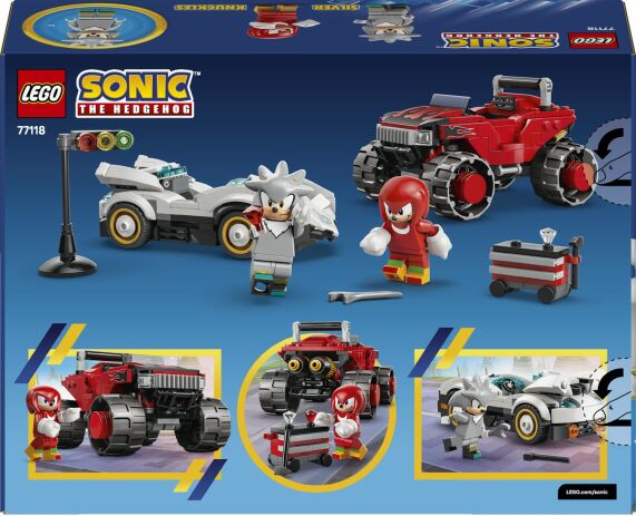 LEGO® Sonic The Hedgehog Silver's Car vs. Knuckles' Monster Truck (77118) (8)