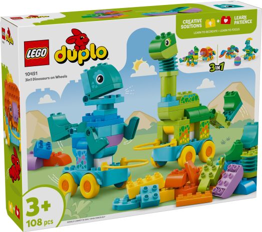 LEGO Duplo 3in1 Dinosaurs On Wheels  (10451) (0)