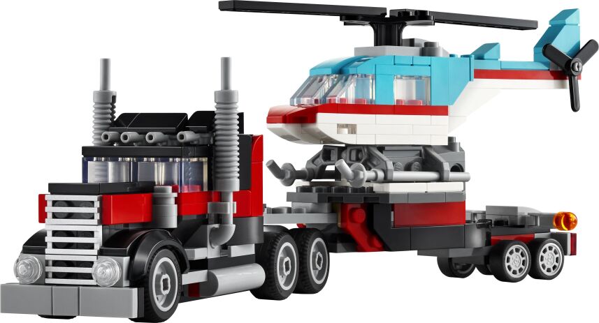LEGO Creator 3in1 Flatbed With Helicopter (31146) (1)