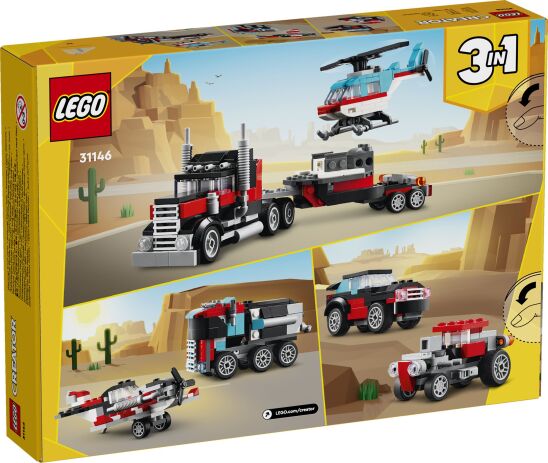 LEGO Creator 3in1 Flatbed With Helicopter (31146) (7)