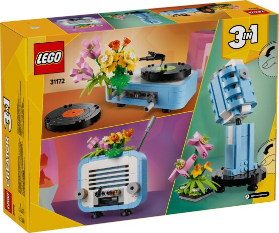 LEGO Creator 3in1 Record Player With Flowers (31172) (9)