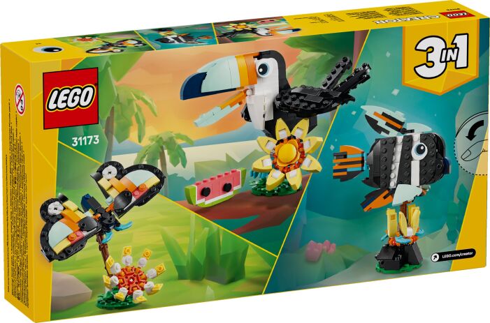 LEGO Creator 3in1 Wild Animals: Tropical Toucan (31173) (9)