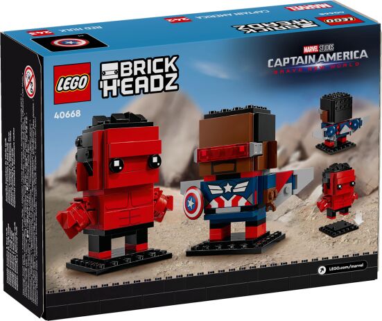 LEGO Brickheadz Captain America & Red Hulk (40668) (4)