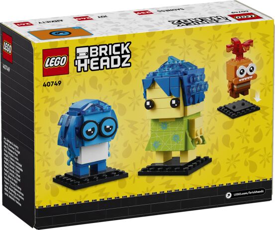 LEGO Brickheadz Inside 2 Out Joy, Sadness & Anxiety (40749) (4)