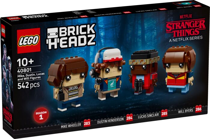 LEGO Brickheadz Stranger Things Mike, Dustin, Lucas & Will Figures (40801) (0)