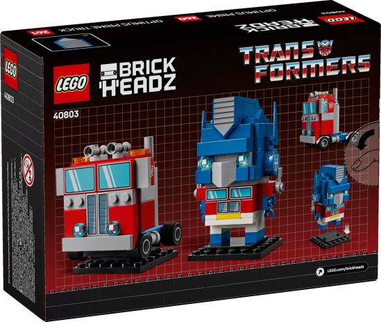 LEGO Brickheadz Optimus Prime Robot & Vehicle (40803) (4)