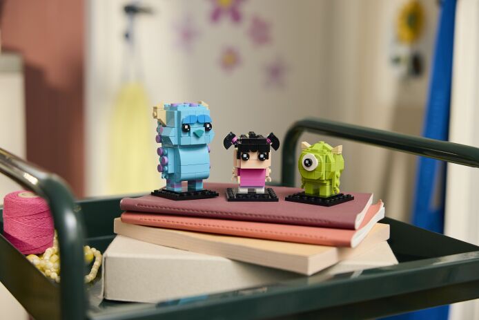 LEGO Brickheadz Disney Sulley, Mike & Boo Figures (40861) (3)