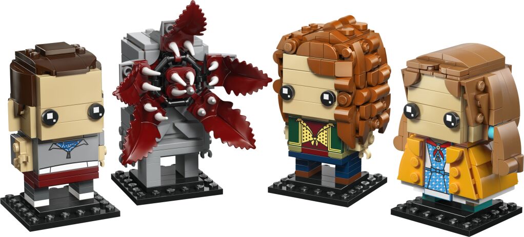 LEGO Brickheadz Stranger Things Eleven, Max, Demogorgon & Holly Figures (40879) (1)