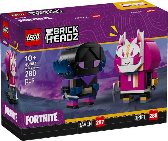 LEGO Brickheadz Fortnite Drift & Raven Figures (40884) (0)