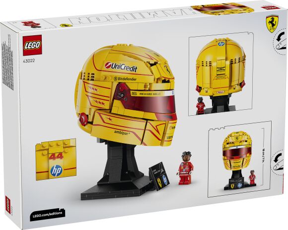 LEGO Editions Scuderia Ferrari HP Lewis Hamilton Helmet (43022) (5)