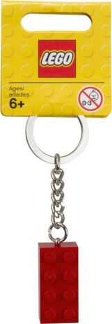 LEGO Keychain 2x4 Stud Red (850154) (1)