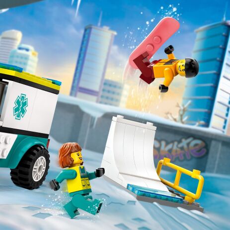 LEGO City Emergency Ambulance & Snowboarder (60403) (2)