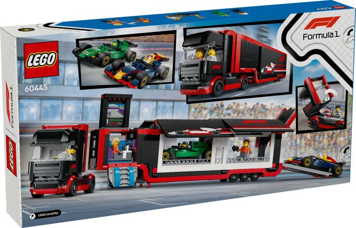 LEGO City F1 Truck With RB20 & AMR24 F1 Cars (60445) (13)