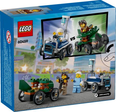 LEGO City Airplane vs. Hospital Bed Race Car Pack (60459) (9)