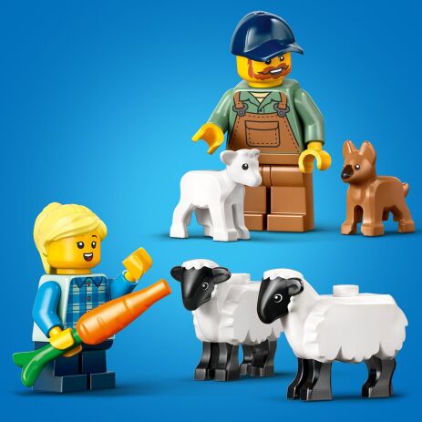 LEGO City Red Farm Tractor With Trailer & Sheep (60461) (3)