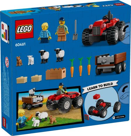 LEGO City Red Farm Tractor With Trailer & Sheep (60461) (9)