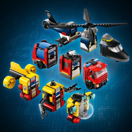 LEGO City Helicopter, Fire Truck & Submarine Remix (60462) (2)