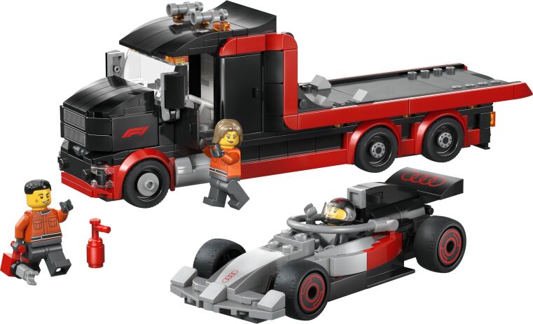 LEGO City F1 Display Truck With AUDI F1 Race Car (60493) (1)