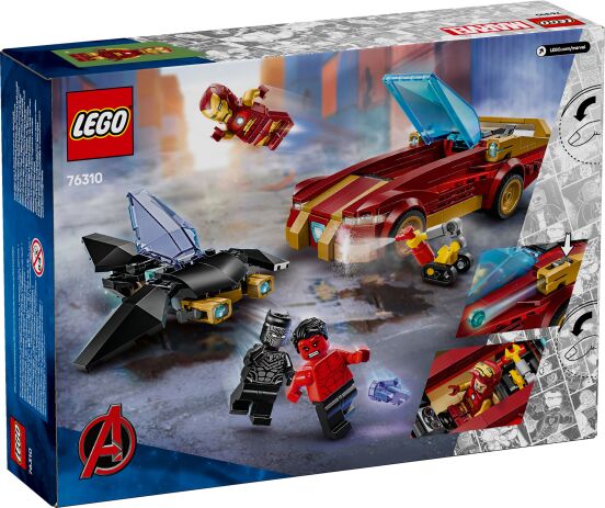 LEGO Super Heroes Iron Man Car & Black Panther vs. Red Hulk (76310) (10)