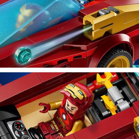 LEGO Super Heroes Iron Man Car & Black Panther vs. Red Hulk (76310) (3)