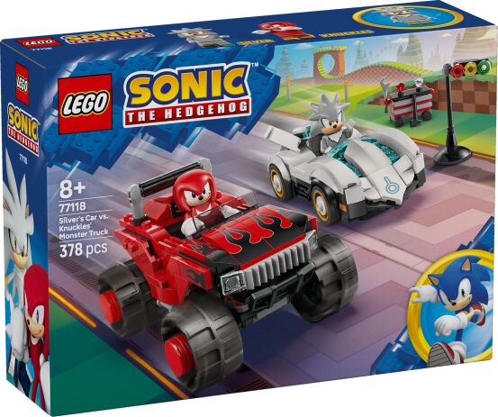 LEGO Sonic The Hedgehog Silver's Car vs. Knuckles' Monster Truck (77118) (0)