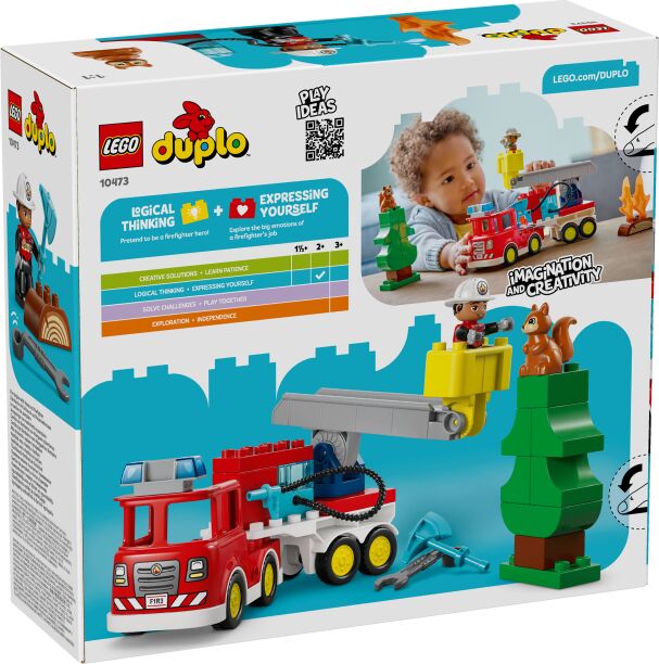 LEGO Duplo Fire Truck With Hose And Firefighter (10473) (9)
