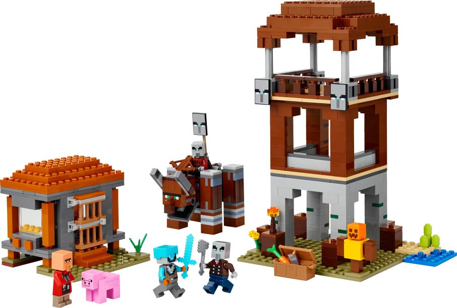 LEGO Minecraft The Pillager Outpost & Ravager (21278) (1)