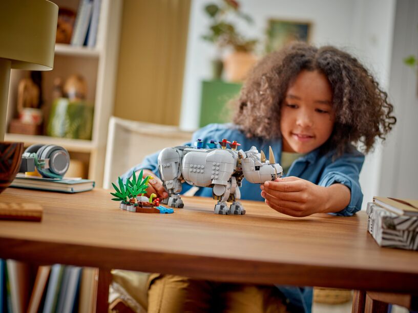 LEGO Creator 3in1 Wild Animals: Majestic Rhino With Birds (31171) (6)