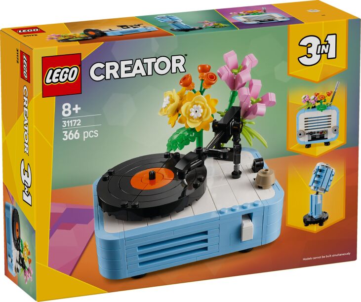 LEGO Creator 3in1 Record Player With Flowers (31172) (0)