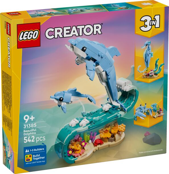 LEGO Creator 3in1 Sea Animals: Beautiful Dolphins (31385) (0)
