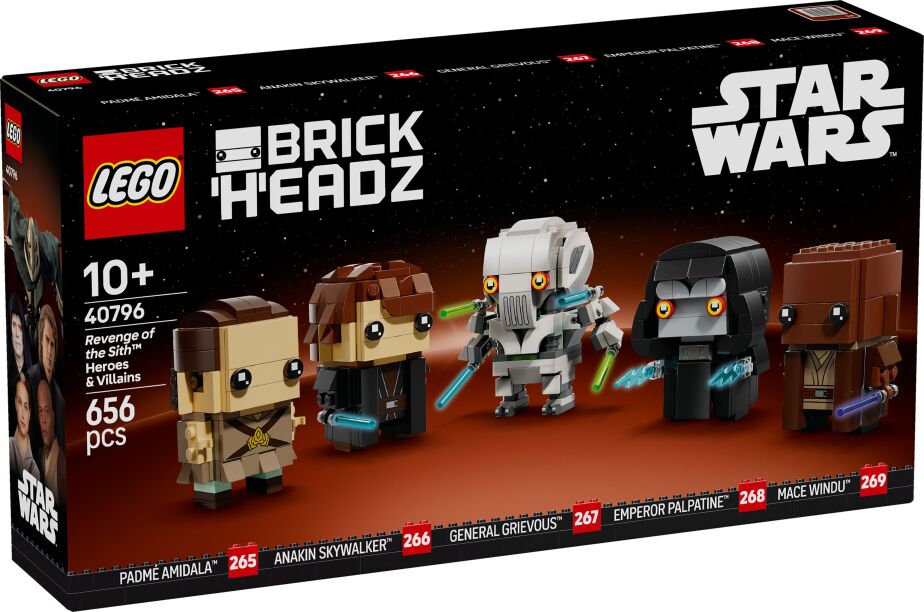 LEGO Brickheadz Star Wars Revenge Of The Sith Heroes & Villians (40796) (0)