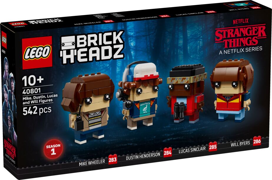 LEGO Brickheadz Stranger Things Mike, Dustin, Lucas & Will Figures (40801) (0)