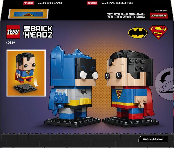 LEGO® Brickheadz Golden Age Superman & Batman Figures (40859) (6)