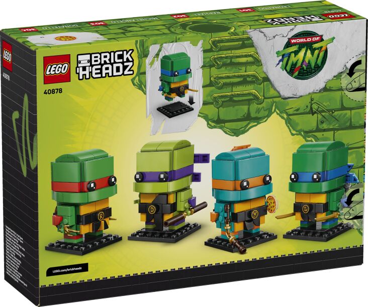 LEGO Brickheadz Teenage Mutant Ninja Turtles Figures (40878) (6)