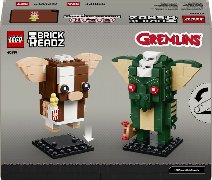 LEGO® Brickheadz Gremlins Gizmo & Stripe Figures (40919) (5)